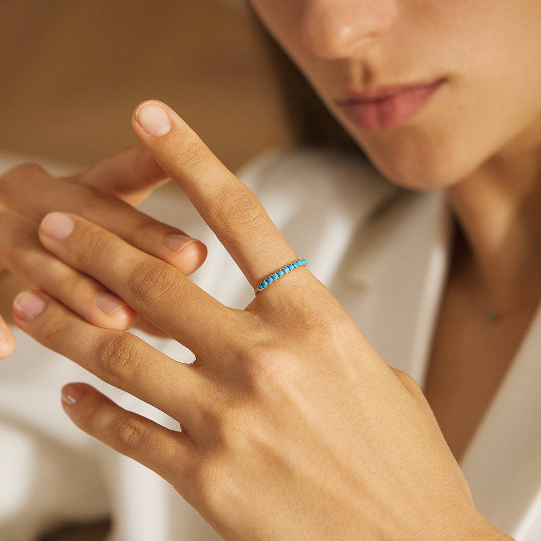MARIA | Turquoise Stacking Ring