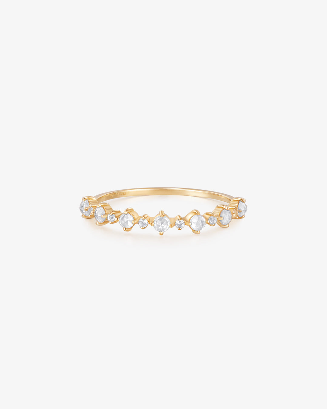 MARGARET | Rose Cut White Sapphire Band Ring
