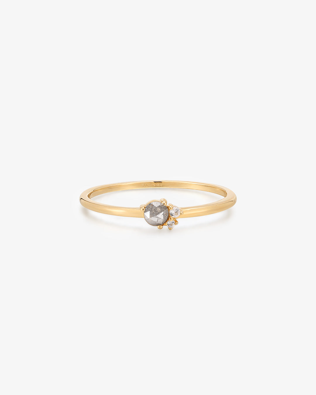 TWILA | Grey Diamond and White Sapphire Ring