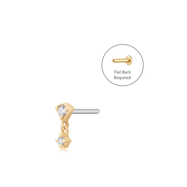EMBER | Lab-Grown Diamond Threadless Flatback Earring