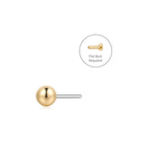 SPHERE | 2.5MM Round Threadless Flatback Earring