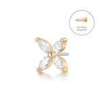 CALLISTA | Marquise Pointed Star Threadless Flatback Earring