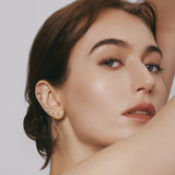 CIEL | Dangle Marquise Lab Grown Sapphire Huggie