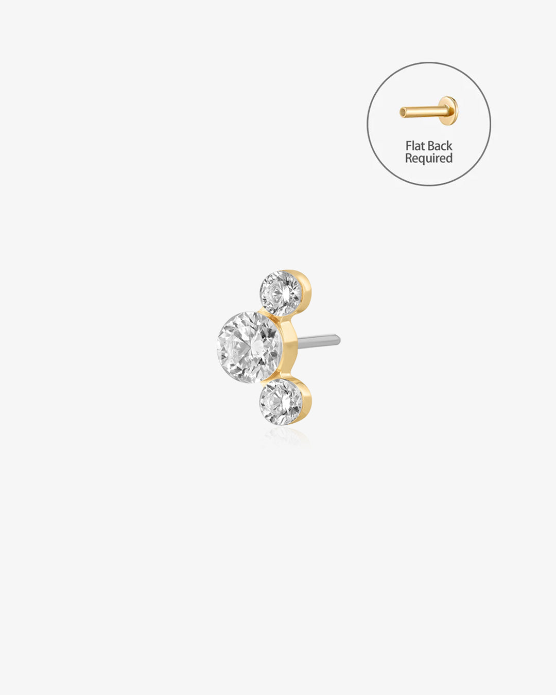 Lab-Grown Diamond Cluster Threadless End