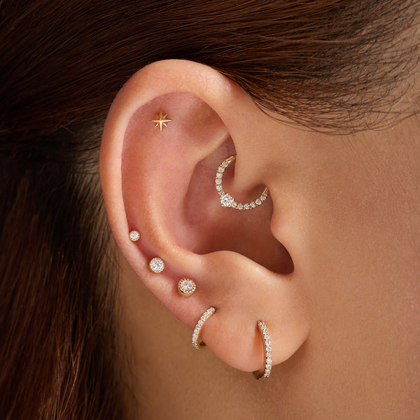 MEREDITH | Starburst Threadless Flatback Earring