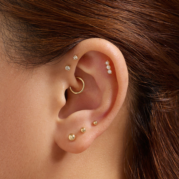 SPHERE | 2.5MM Round Threadless Flatback Earring