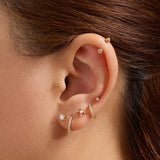 MABEL | Pearl 4-Points Threadless Flatback Earring