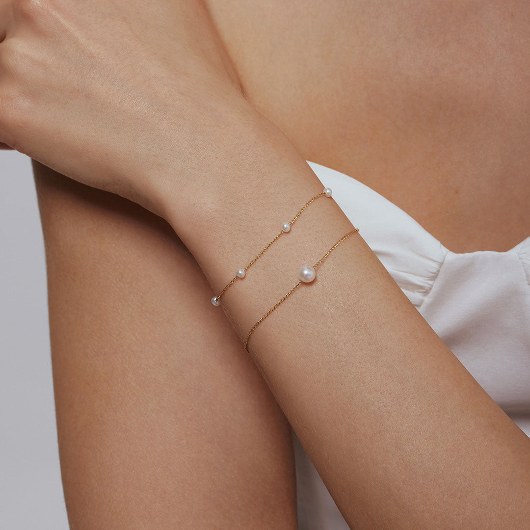 Dual Pearl Bracelet Set