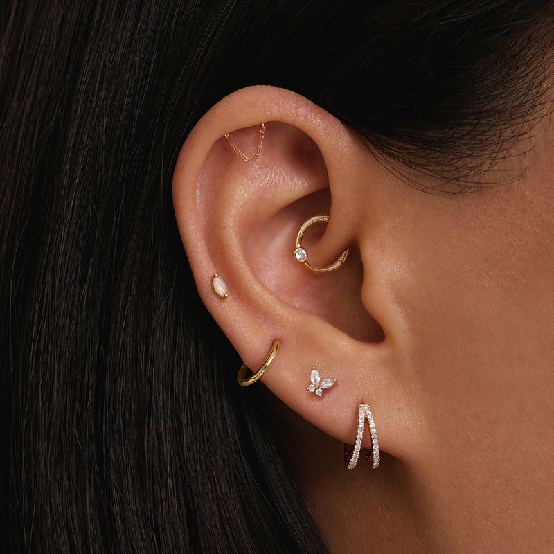 PETAL | Opal Threadless Flatback Earring