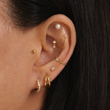 LUSTRE | Pearl Threadless Flatback Earring