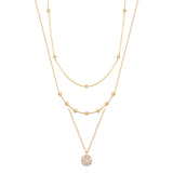 Natural & Lab Diamond Bead Necklace Set