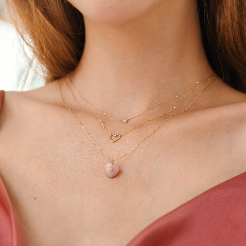 SOPHIE | Diamond Heart Necklace