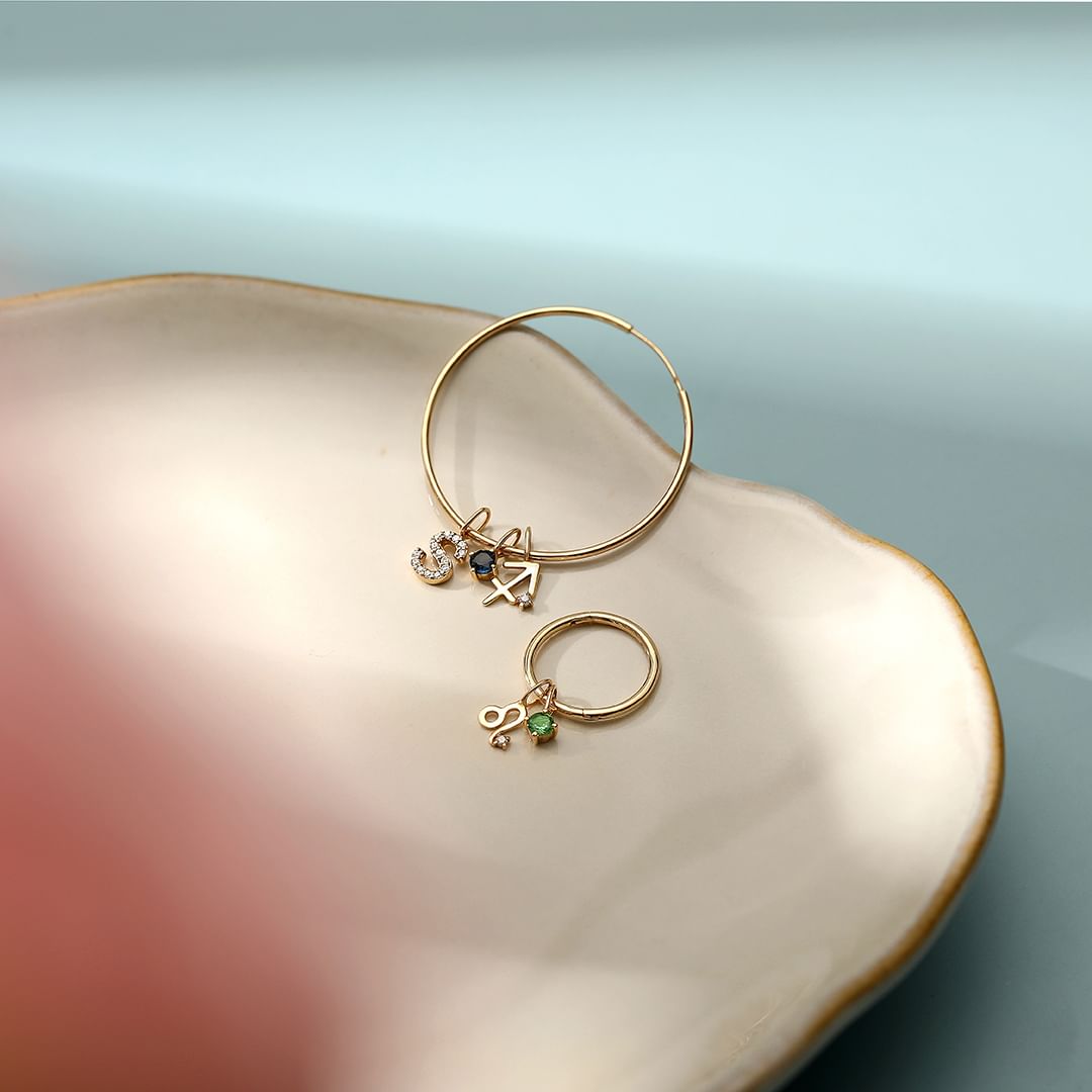 SAGITTARIUS  |  Zodiac Charm With Diamond