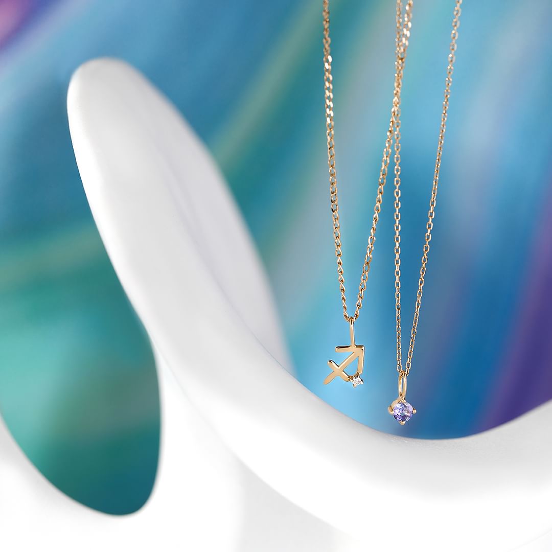 SAGITTARIUS  |  Zodiac Charm With Diamond