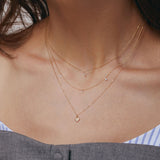 Solitaire, Triple Diamond & Heart Necklace Set