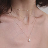 Pearl & Diamond Necklace Set
