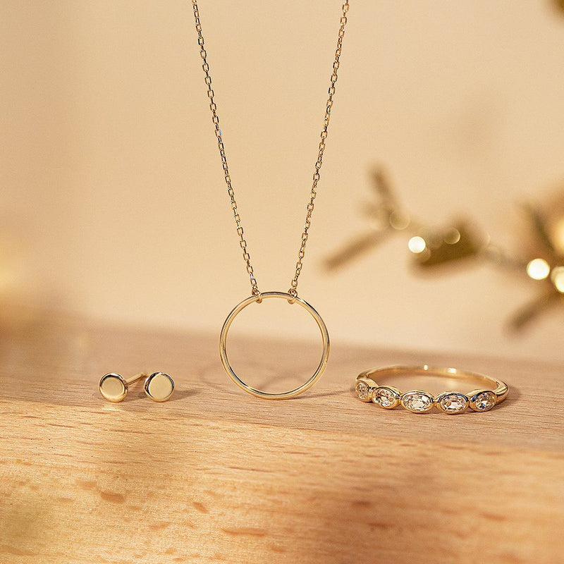 ADA | Open Circle Necklace Necklaces AURELIE GI 