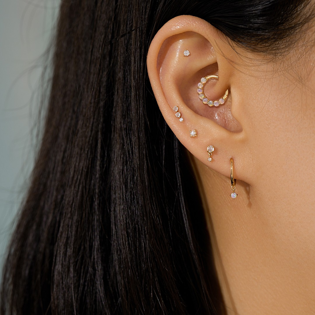 HAYDEN | Opal Clicker Ring Earring