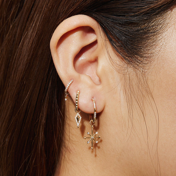 CANDIE | Diamond Octagram Star Earring Charm Earring Charms AURELIE GI 