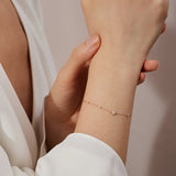 MATILDA | Rose Cut White Sapphire Bracelet Bracelets AURELIE GI 