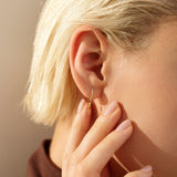 CHRISTA | Diamond Cross Dangle Earring Charm Earring Charms AURELIE GI 