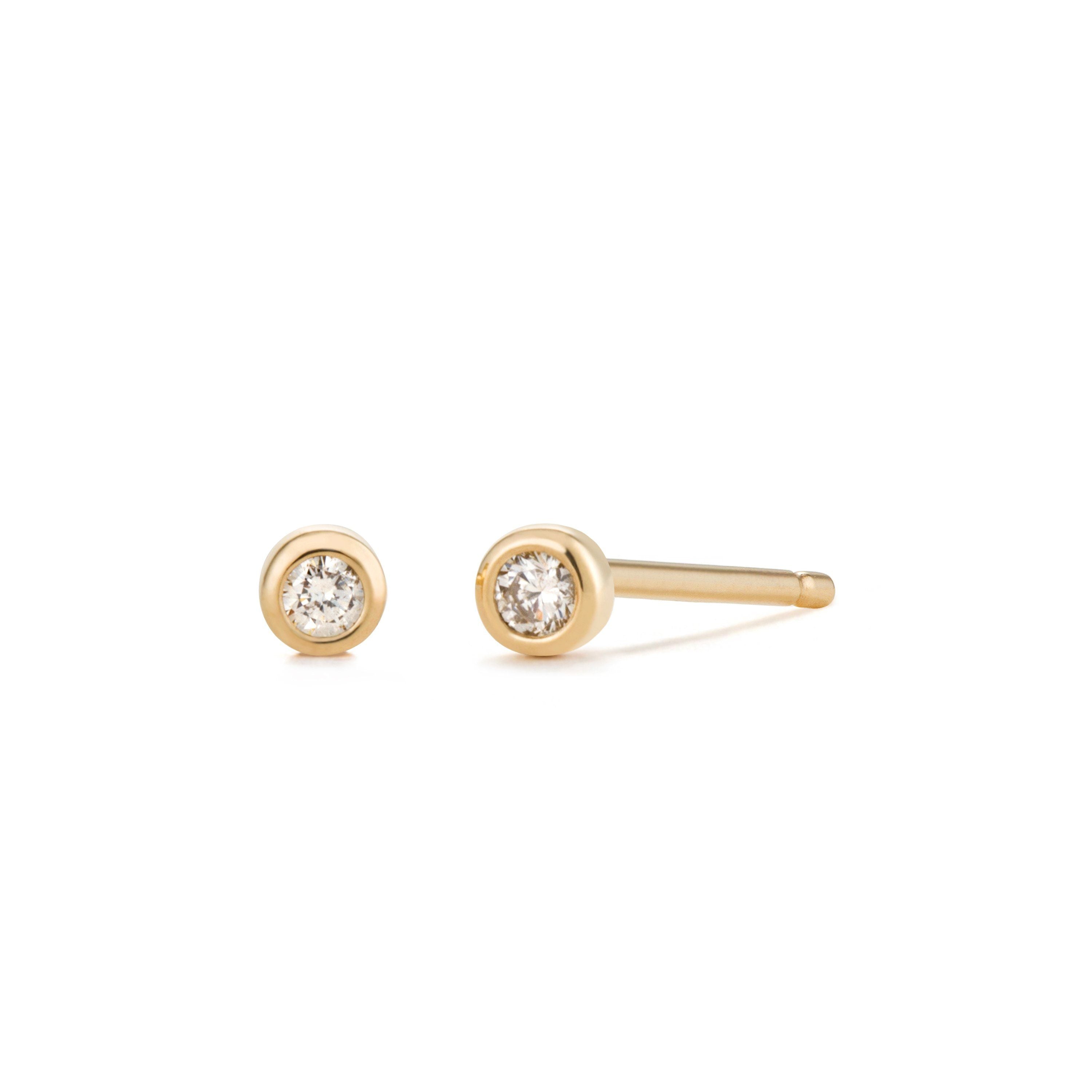 GERI | Bezel Diamond Studs Studs AURELIE GI 