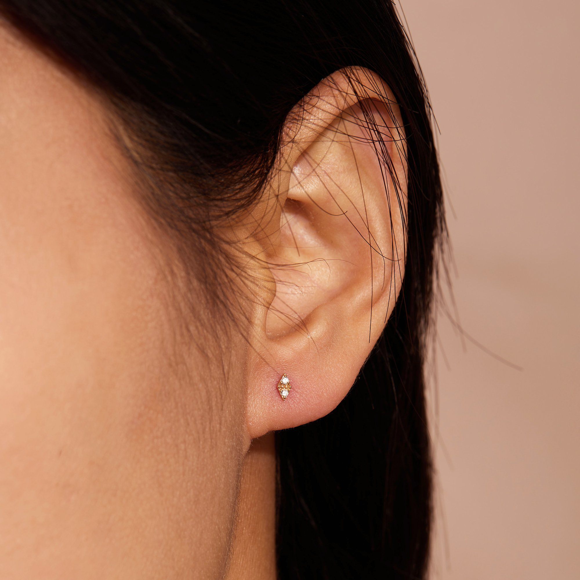 ADELE | Single Diamond Stud Studs AURELIE GI 