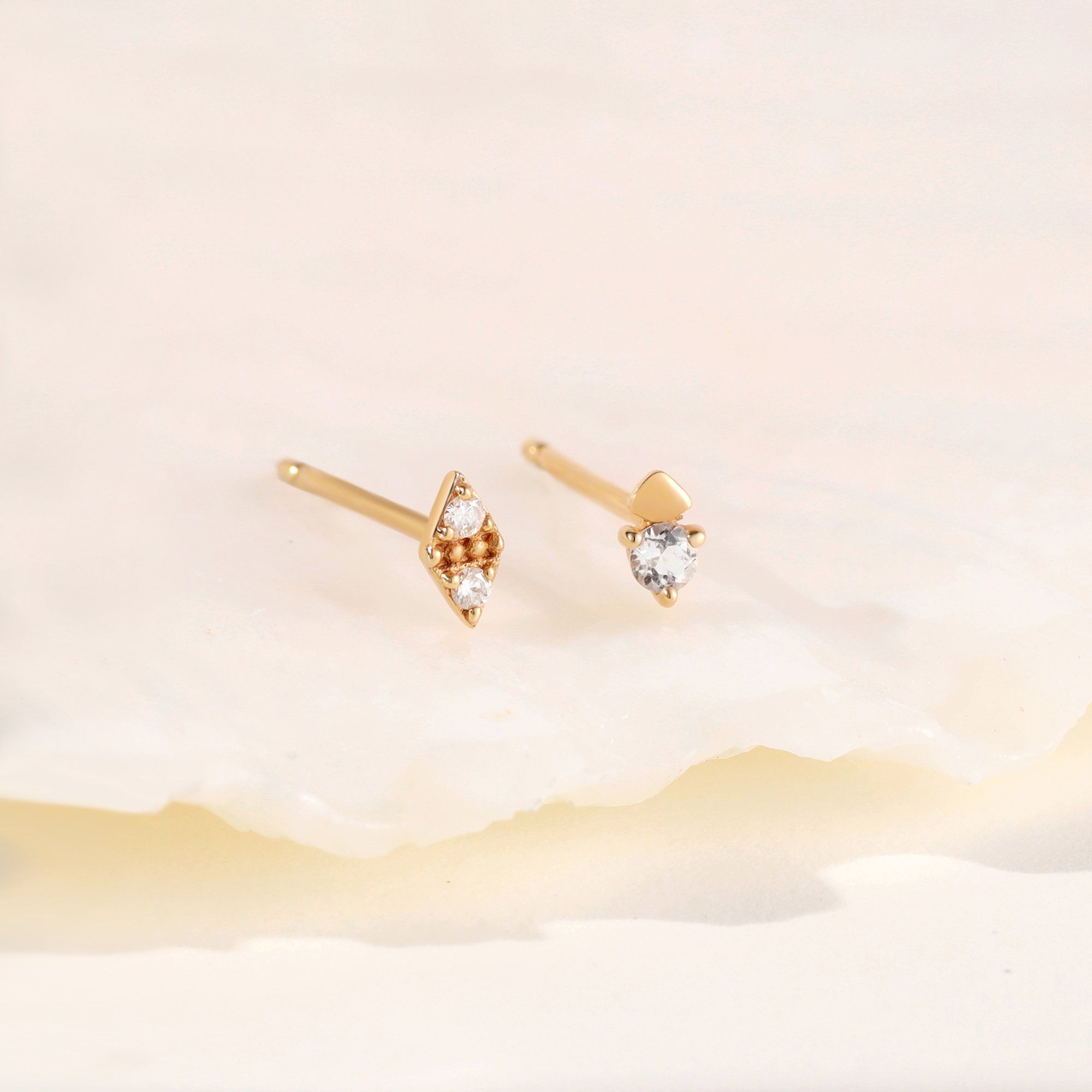 ADELE | Single Diamond Stud Studs AURELIE GI 