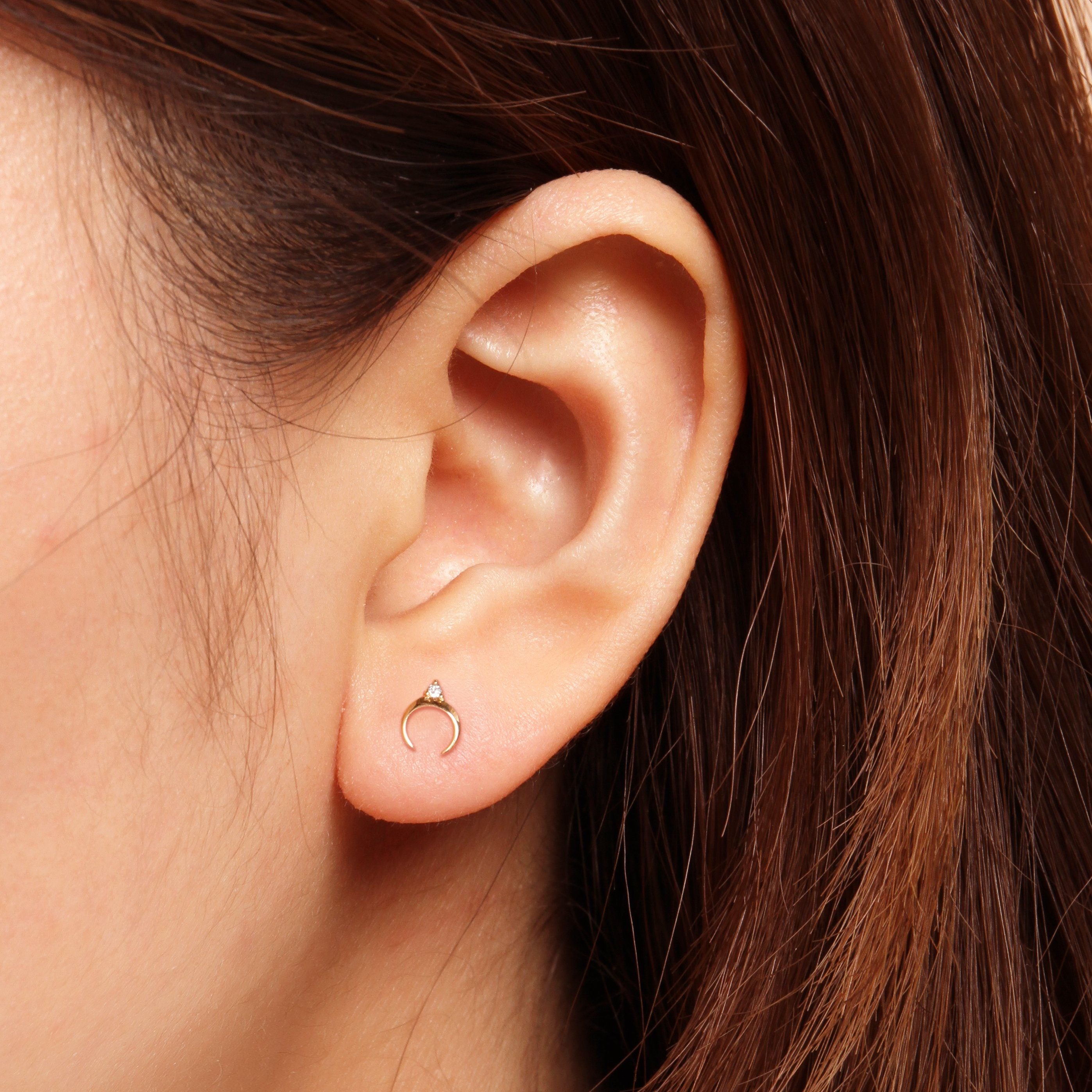 GLORIA | Diamond Arc Studs Studs AURELIE GI 