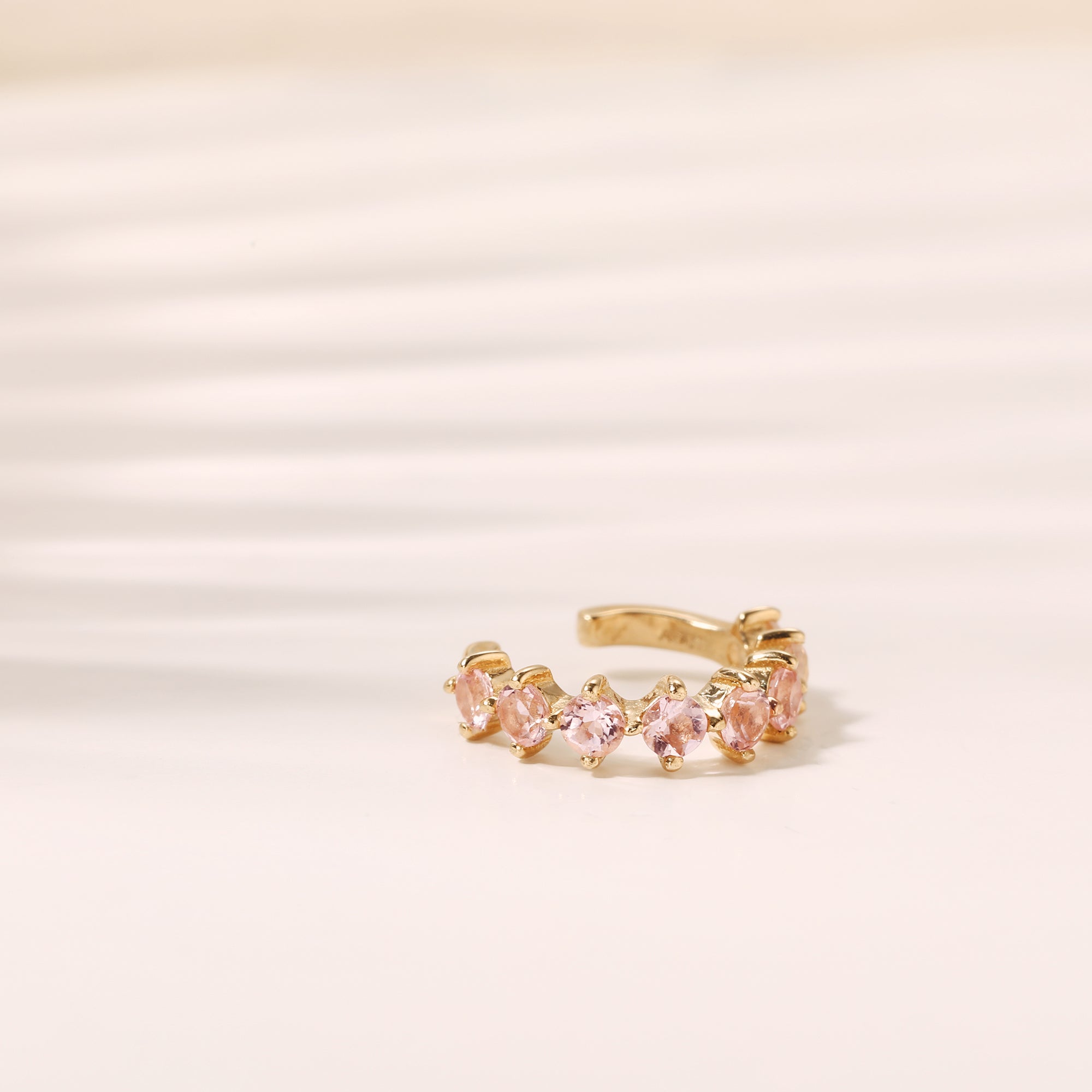 DOLCE | Morganite Ear Cuff Ear Cuffs AURELIE GI 