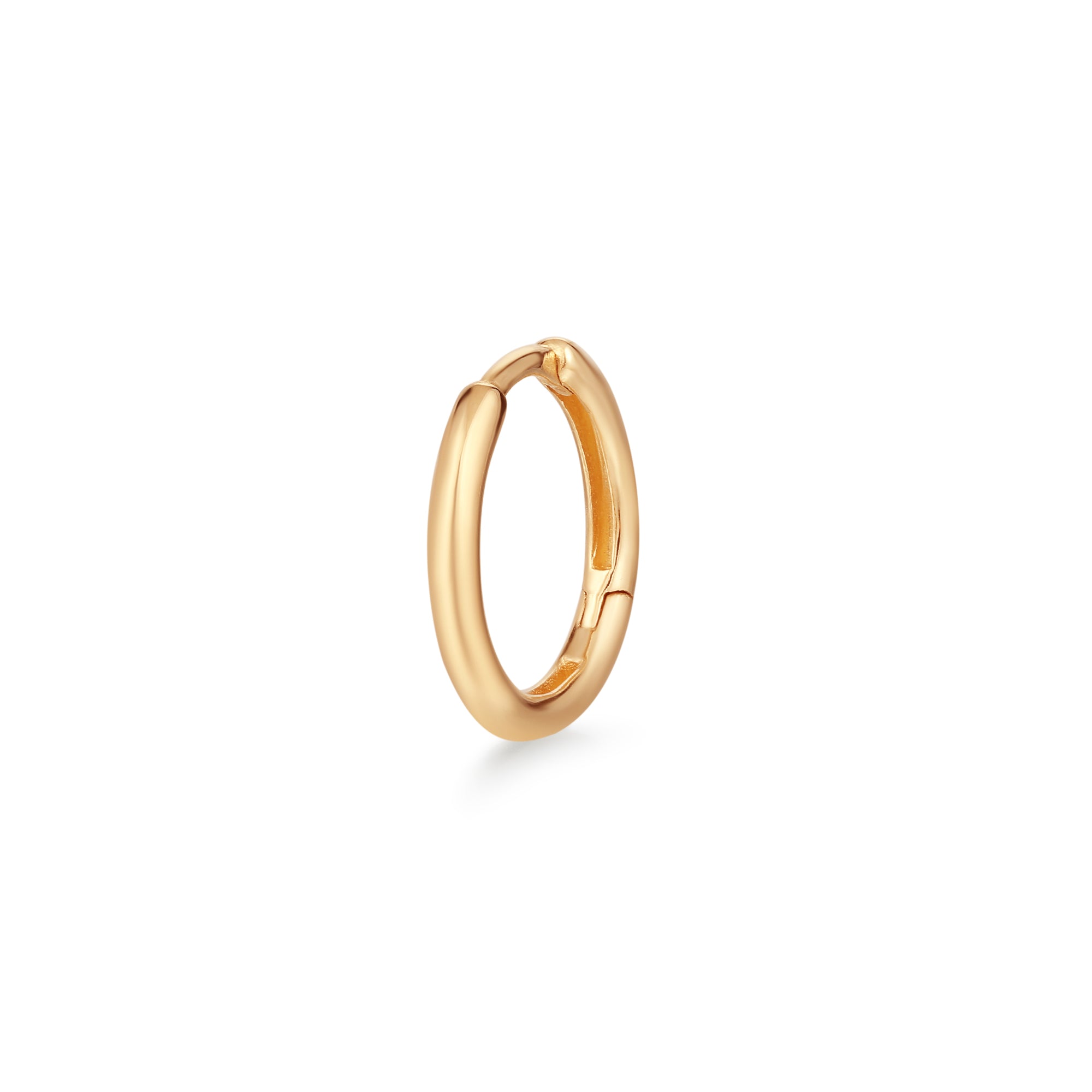 ANNA | Yellow Gold Single Huggie Hoop Hoops & Huggies AURELIE GI 
