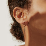BARDOT | White Sapphire Bar Earring Charm Earring Charms AURELIE GI 