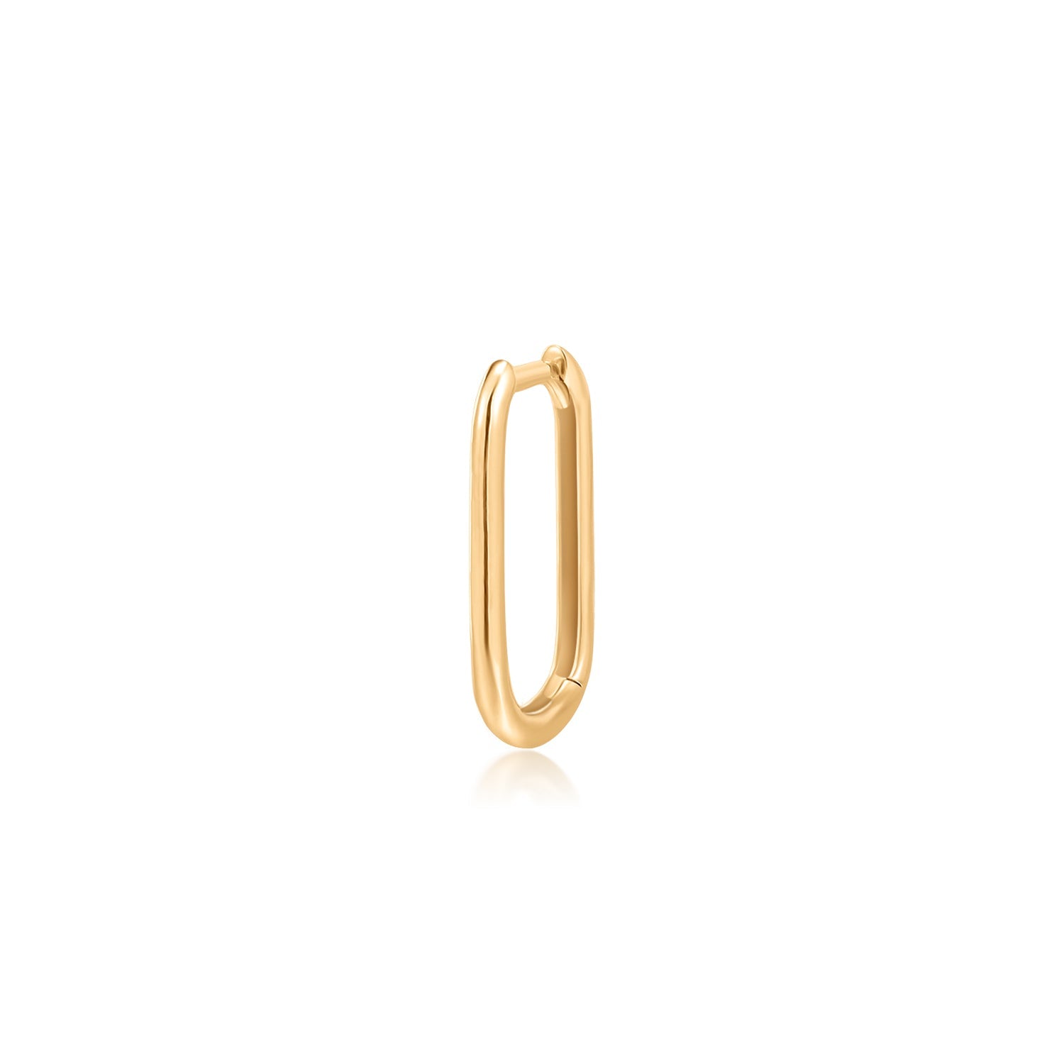 IMOGEN | Single Paper Clip Oblong Huggie Hoop Hoops & Huggies AURELIE GI 