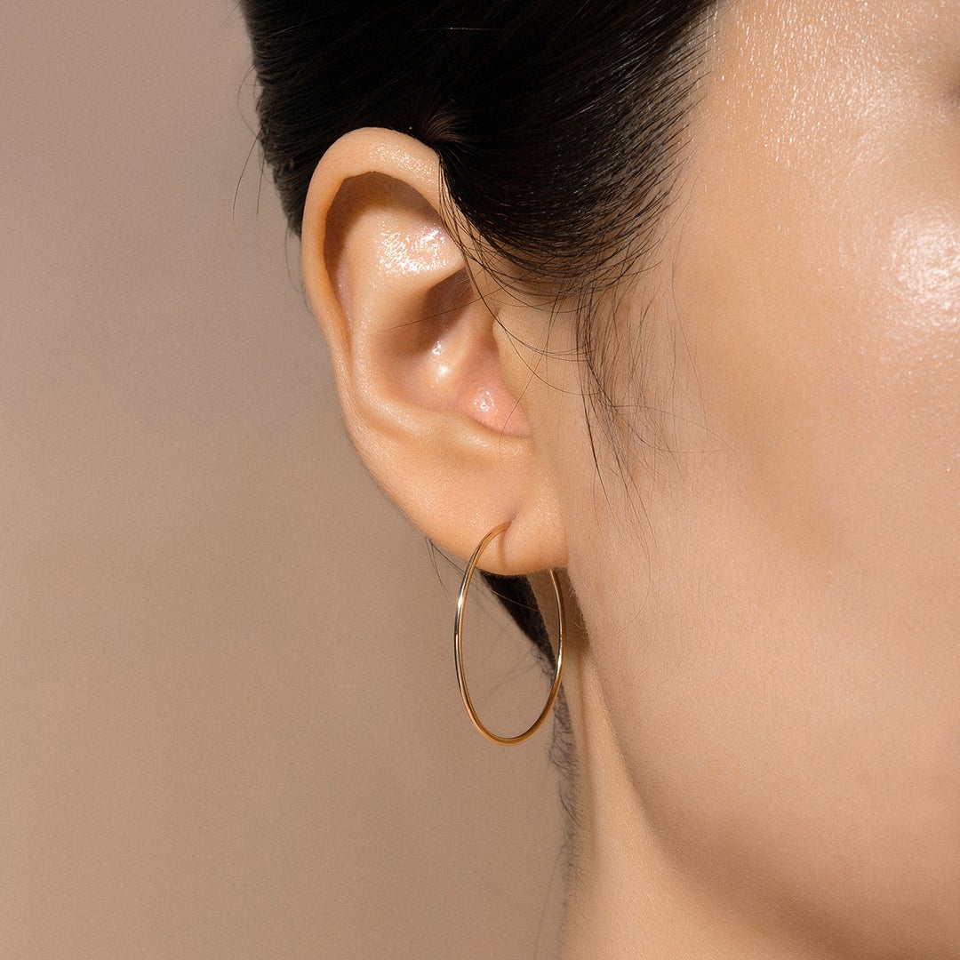 Alex | Medium Endless Single Hoop Earring Hoops & Huggies AURELIE GI 