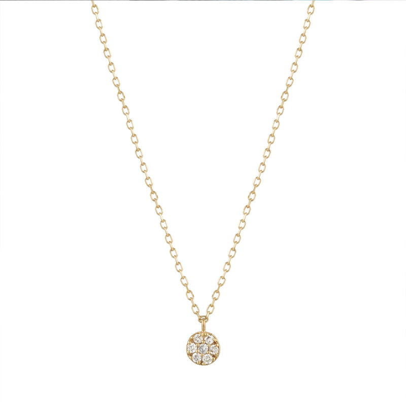 LILY | Diamond Disc Necklace Necklaces AURELIE GI 