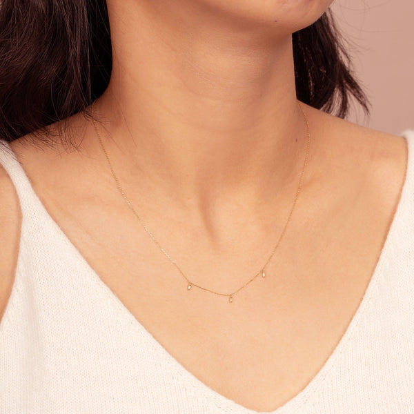 DEMI | Topaz Triple Necklace Necklaces AURELIE GI 