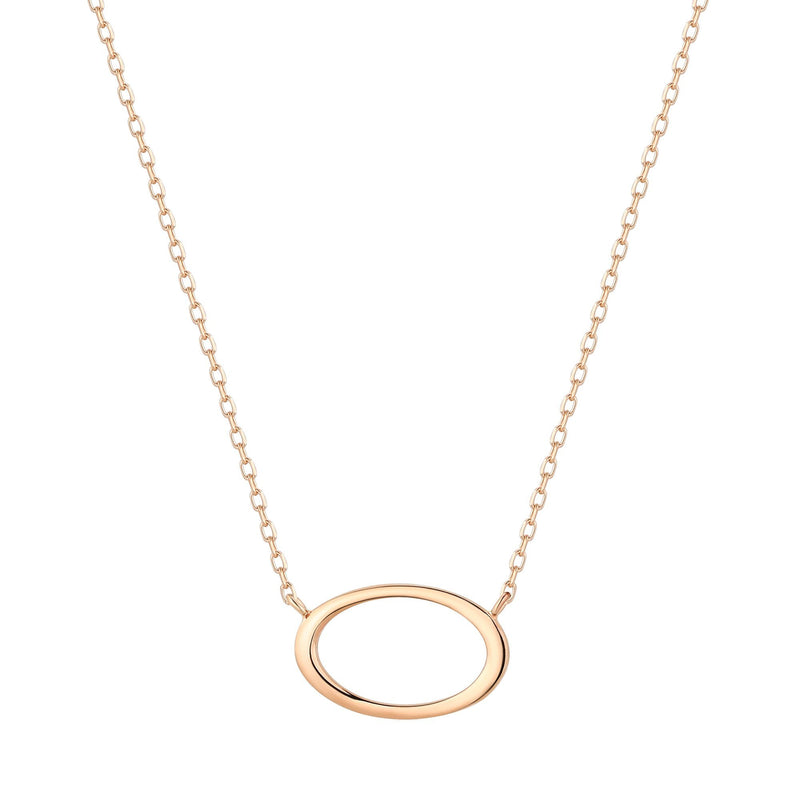 IRENE | Open Oval Necklace Necklaces AURELIE GI 
