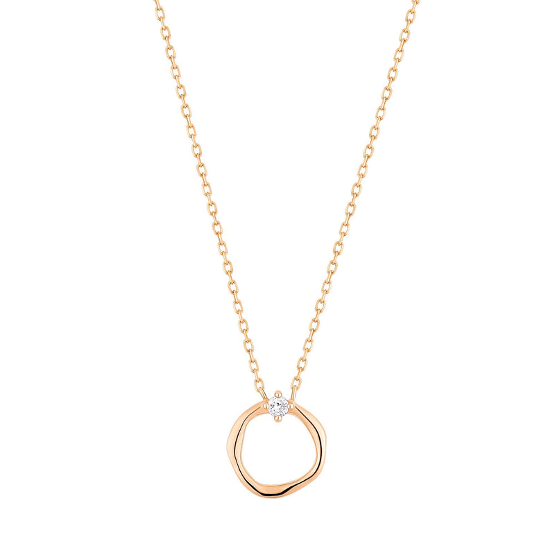 LILLIAN | Diamond Circle Necklace Necklaces AURELIE GI 