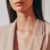 CANDICE | Aquamarine Solitaire Necklace Necklaces AURELIE GI 