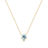 BECK | Aquamarine and Diamond Necklace Necklaces AURELIE GI 