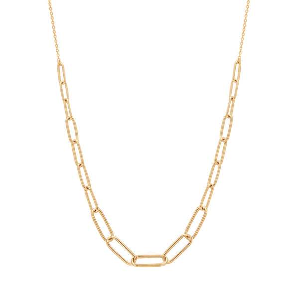 THEODORA | Graduated Paper Clip Necklace Necklaces AURELIE GI 