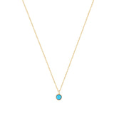 MARIA | Turquoise Solitaire Necklace Necklaces AURELIE GI 