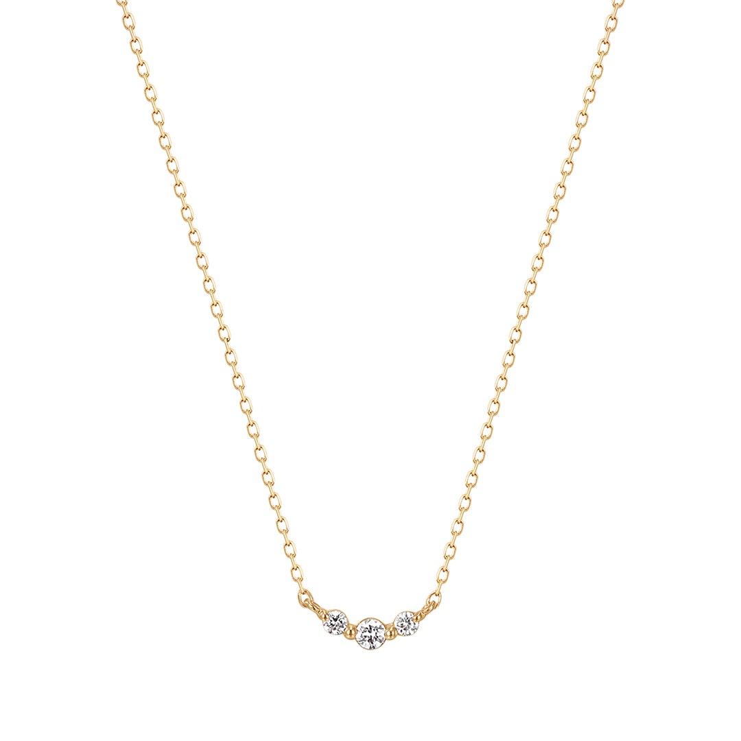 INEZ | Triple Diamond Necklace