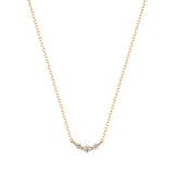 INEZ | Triple Diamond Necklace Necklaces AURELIE GI Yellow 
