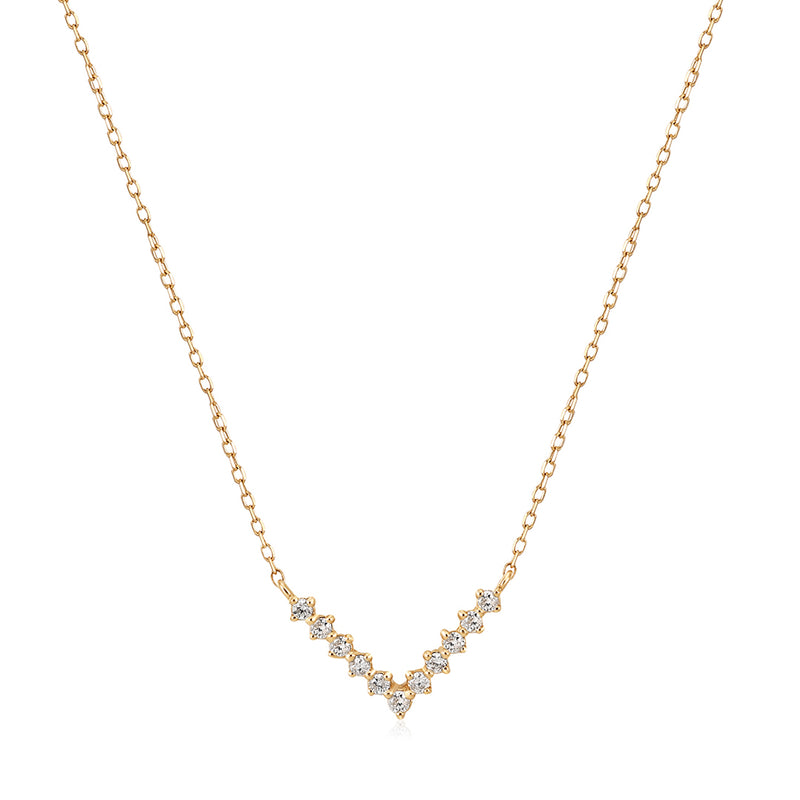 DREAM | Lab-Grown Diamond Wishbone Necklace