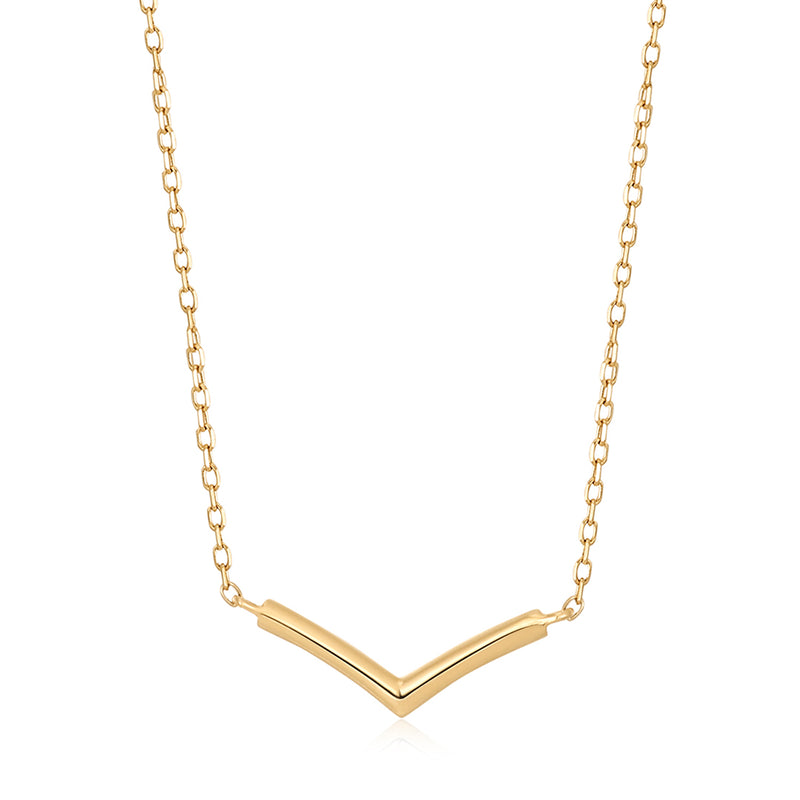 Katie Mullally Small Rose Gold Wishbone Necklace – Town Centre Pharmacy