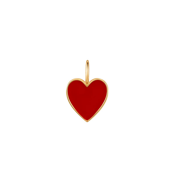 Mini Red Enamel Heart Charm – Rachel Reid