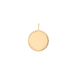 FAITH | Engravable Round Disk Charm Necklace Charms AURELIE GI 