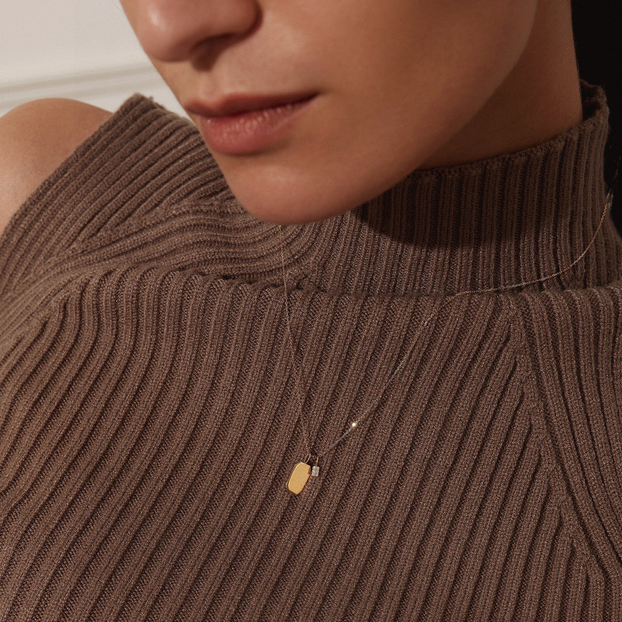 HOPE | Engravable Tag Charm Necklace Charms AURELIE GI 