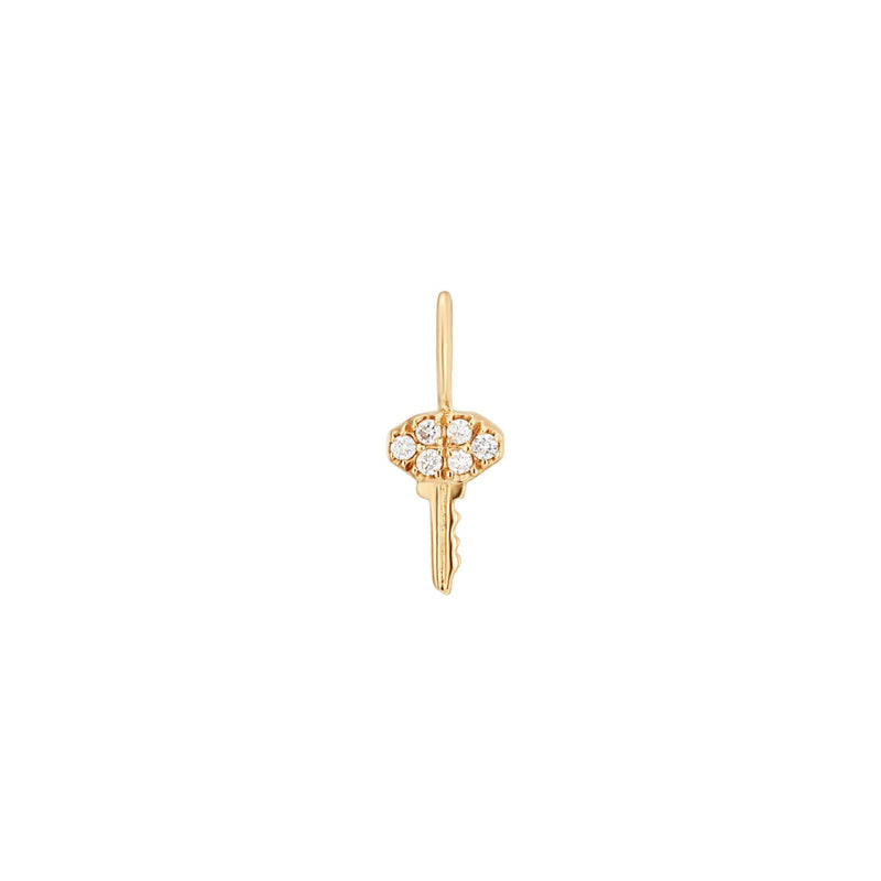 TREASURE | Diamond Key Charm Necklace Charms AURELIE GI 